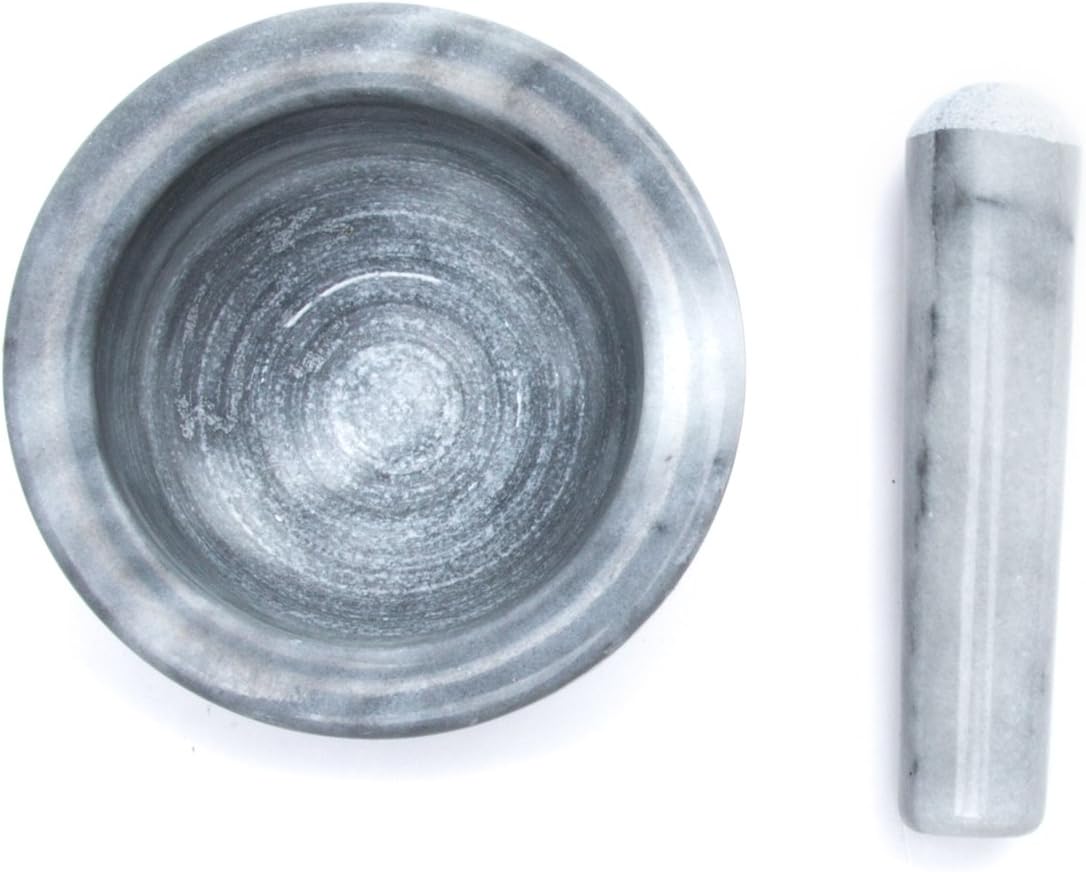 White Marble Mortar and Pestle R14380