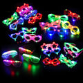 21 Pcs LED Glasses 7 shapes 6 LED Glow In The Dark Party Supplies J2342