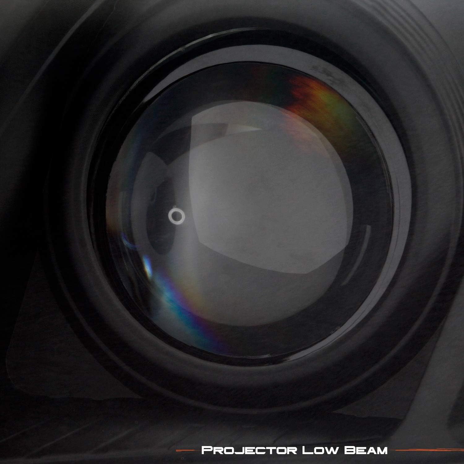 Projector Headlights Black Headlamps Pair D303501