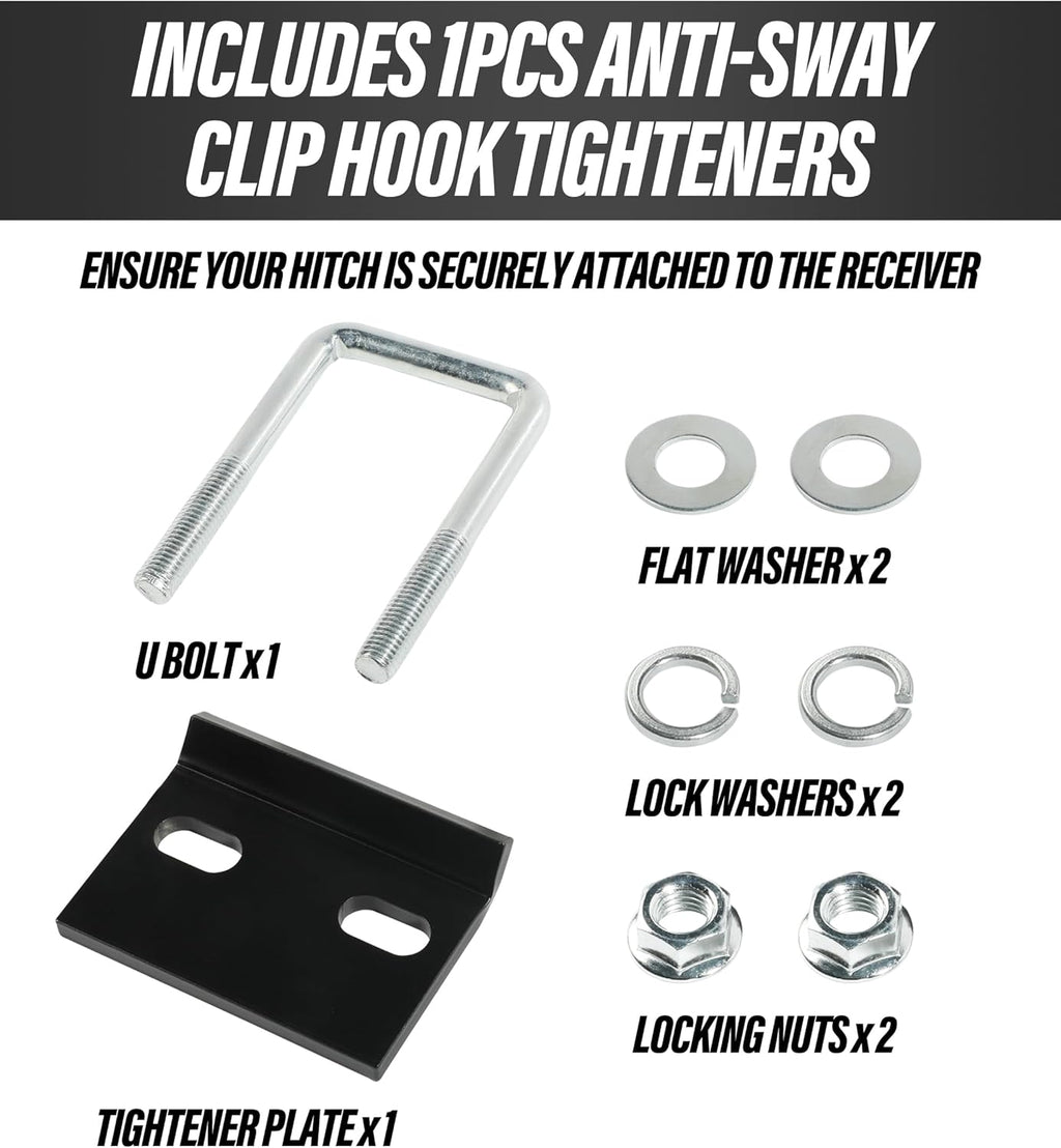 Heavy Duty Anti-Rattle Trailer Hitch Stabilizer for 1.25" and 2" Hitch Z348970