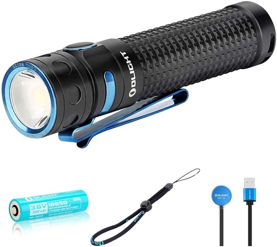 Compact Rechargeable LED Flashlight with 3500mAh 18650 Battery Z25090
