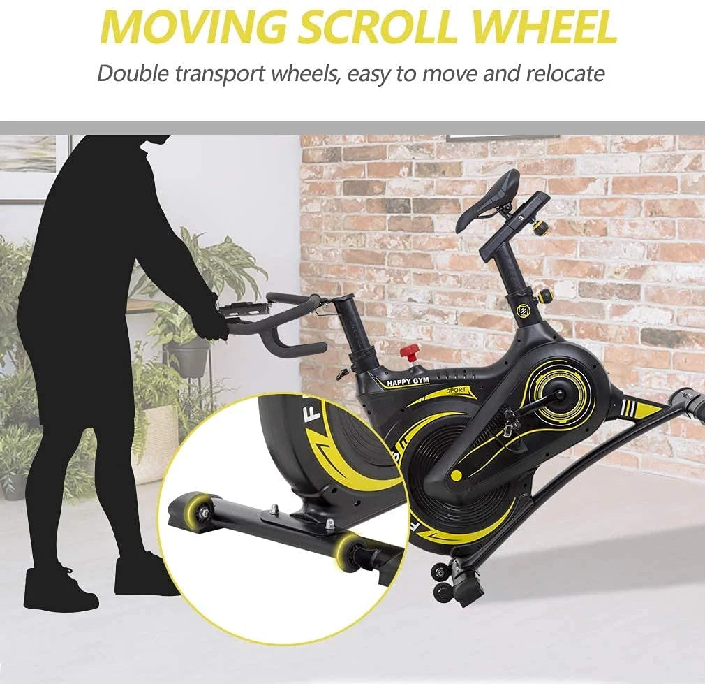 Black Exercise Bike with LCD Display T54537