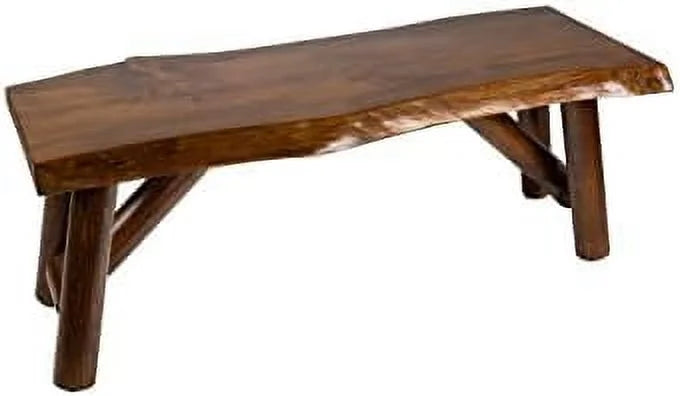 Rustic Pine & Cedar Wood Bench W9846