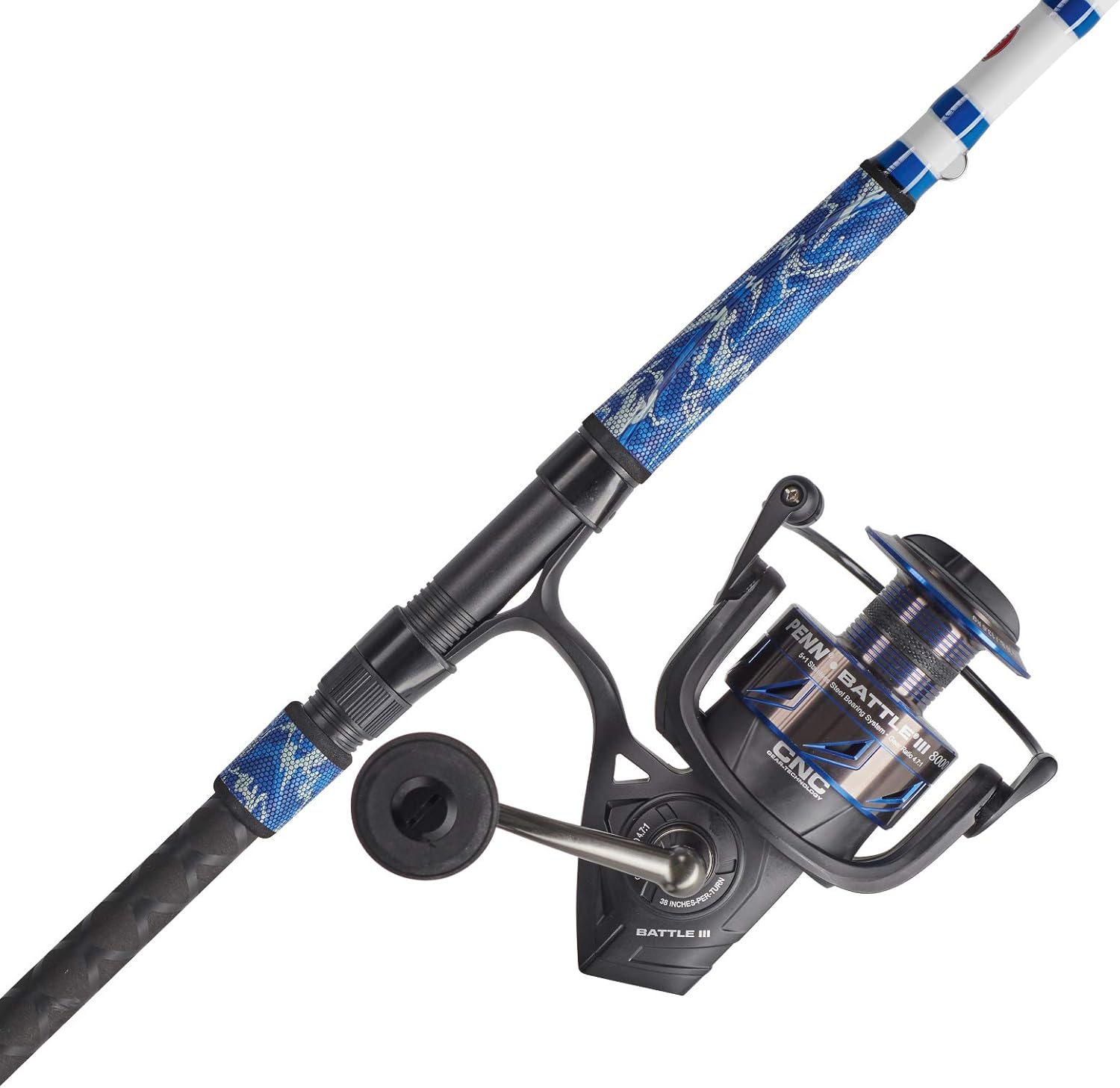 Penn Battle III Spinning Reel and Fishing Rod Combo V80411