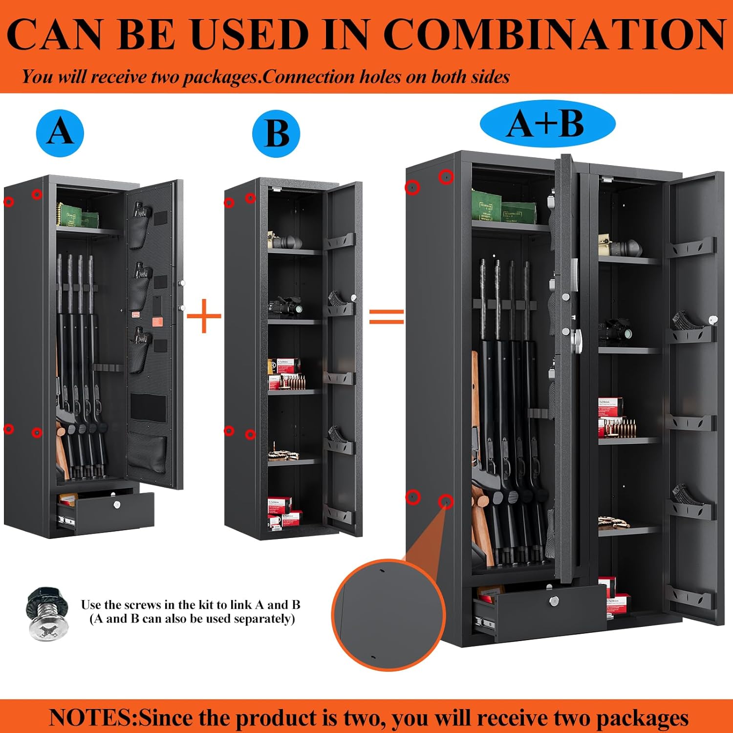 Large Gun Safe with Drawer B572053