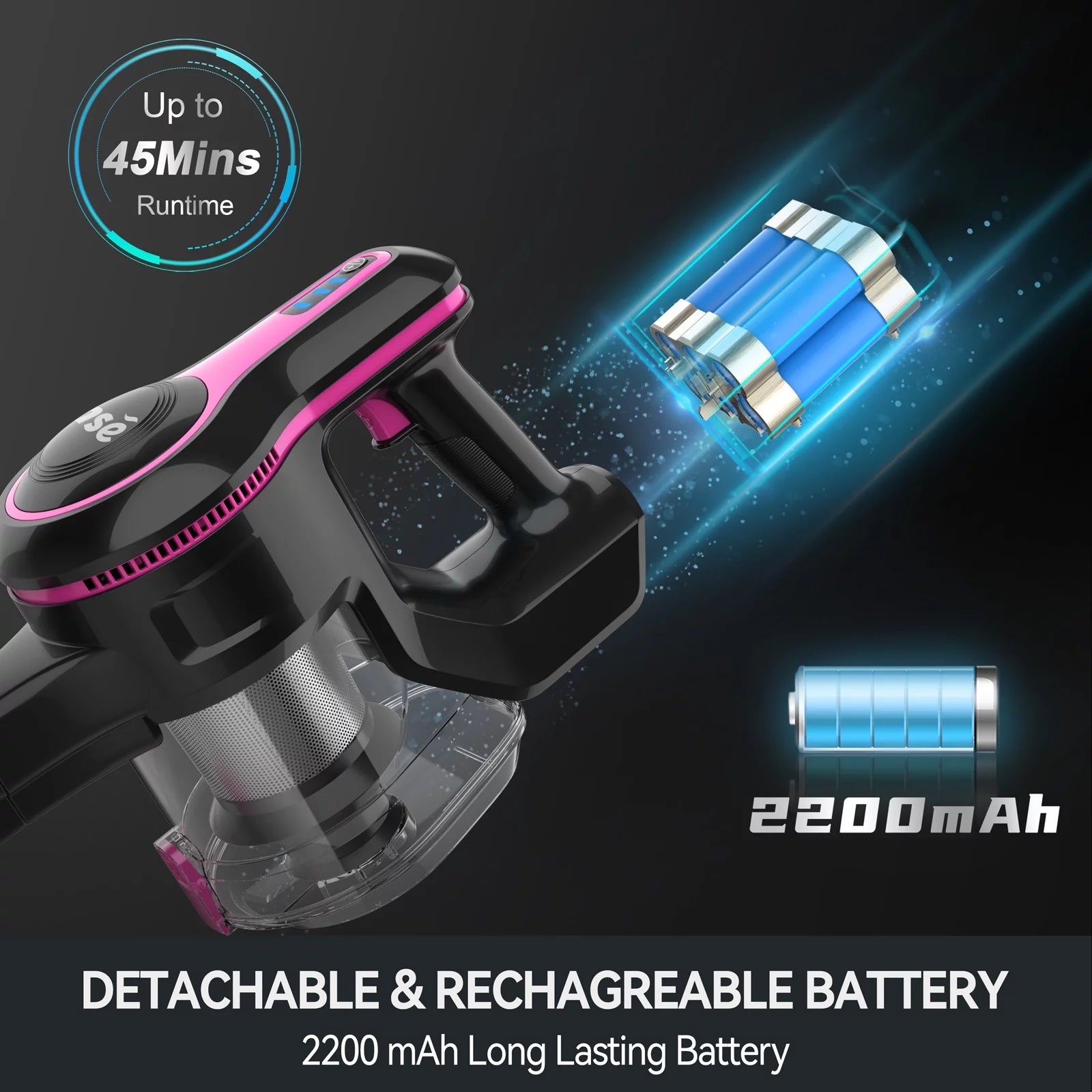 Cordless Stick Vacuum with 2200 mAh Battery I9049