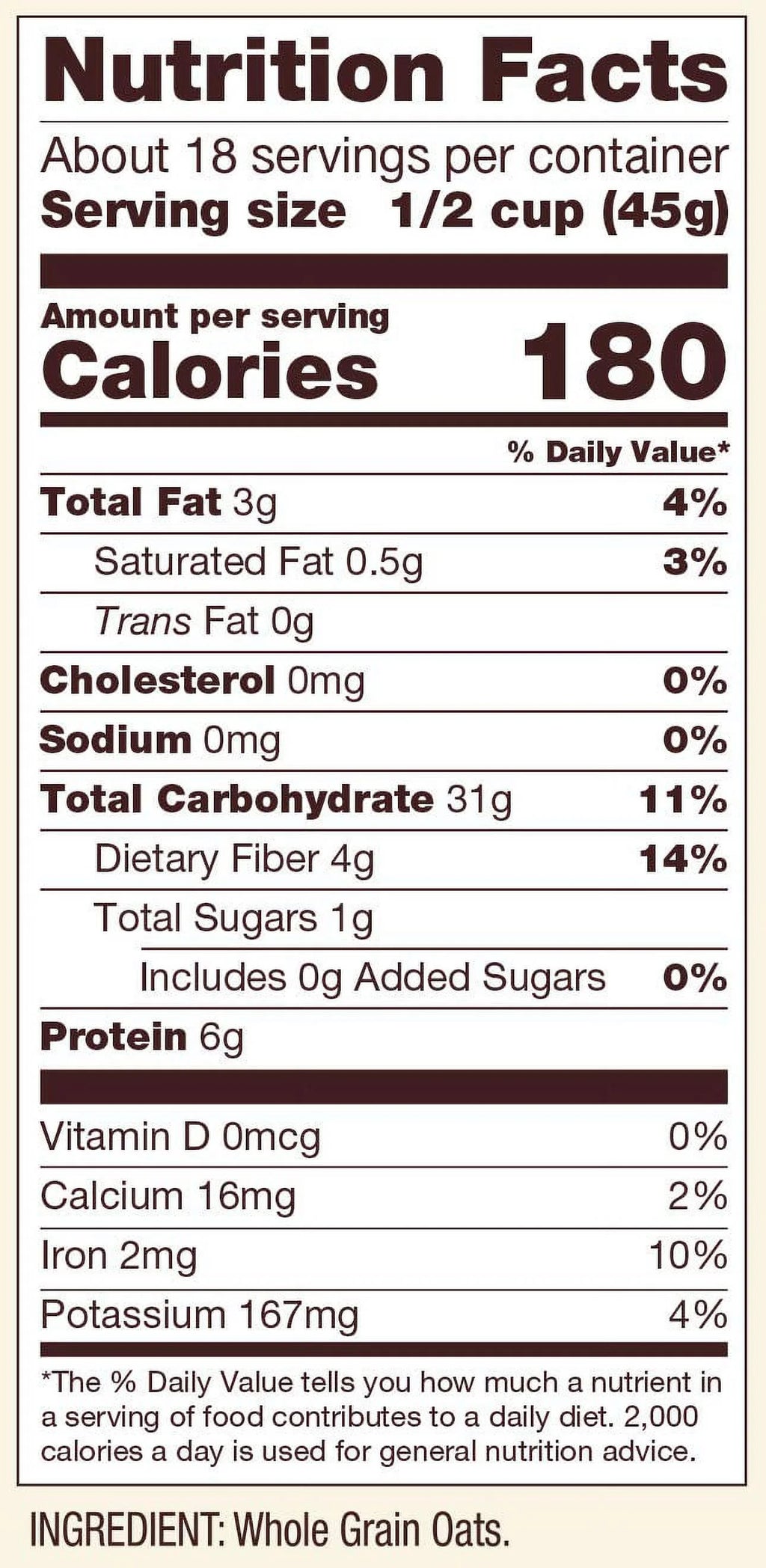 Gluten Free Quick Cooking Rolled Oats, 28 Oz D47368