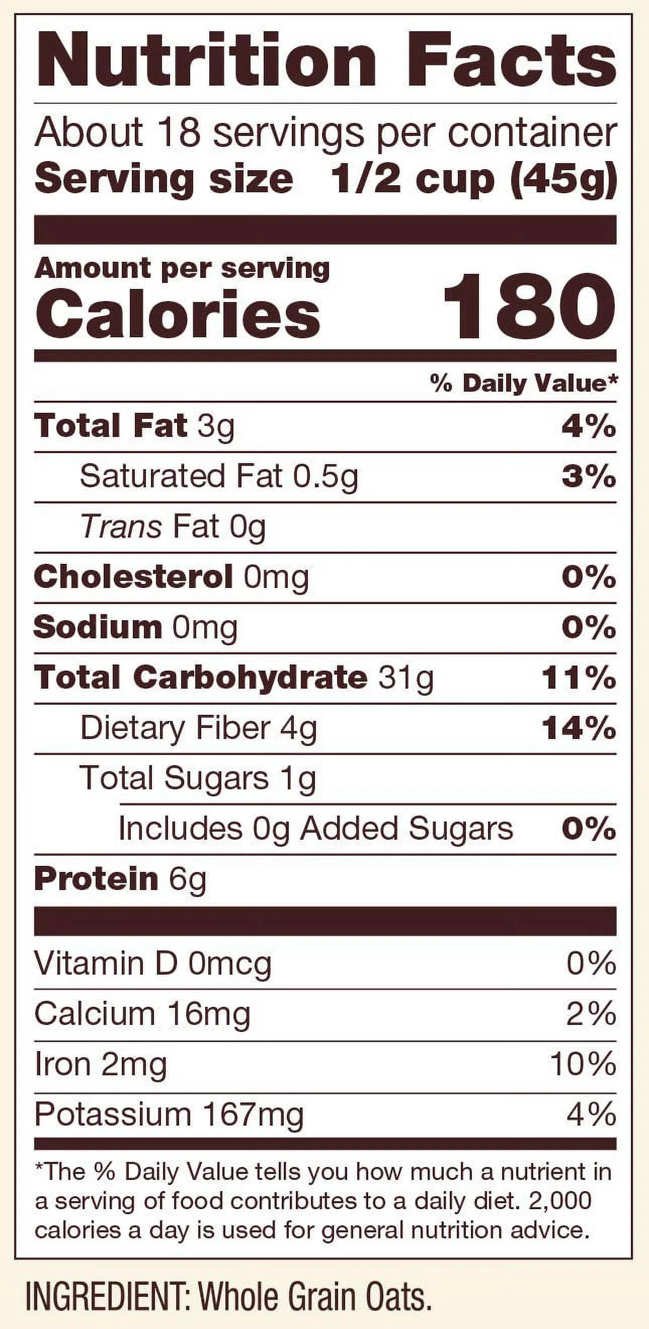 Gluten Free Quick Cooking Rolled Oats, 28 Oz D47368