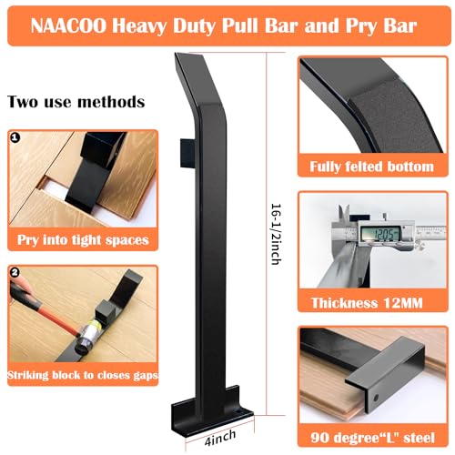 4 in 1 Floor Installation Kit with Tapping Block, Pull Bar, 40pc Spacers, Rubber Mallet Z47288