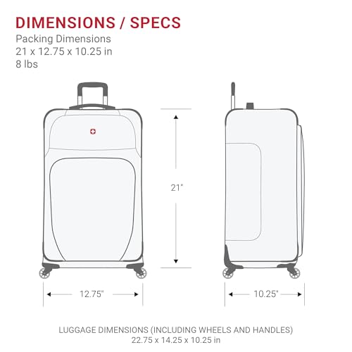 Teal 3 Piece Set Expandable Roller Luggage (21/25/29) U1776