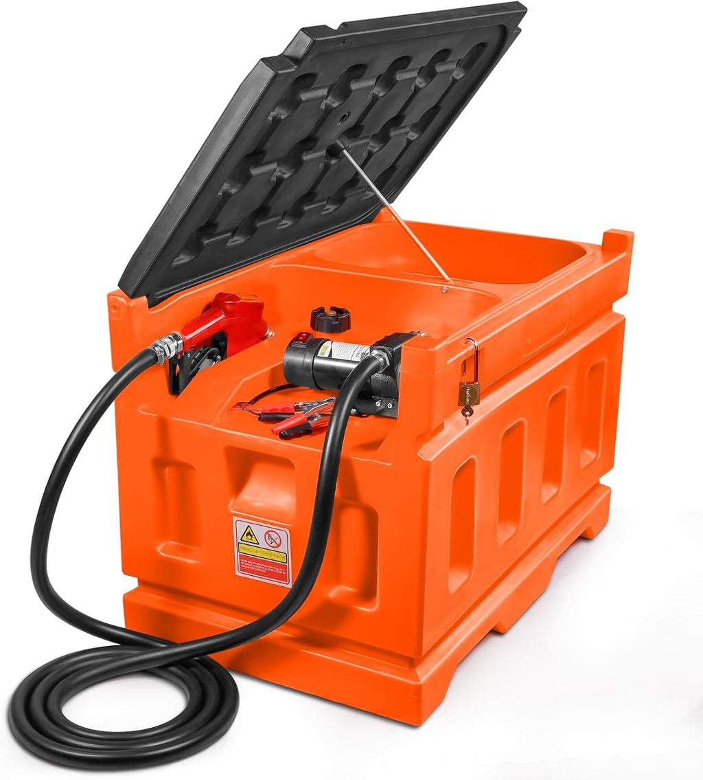 48 Gallon 10GPM Diesel Fuel Transfer Tank with 12V Electric Transfer Pump Q700