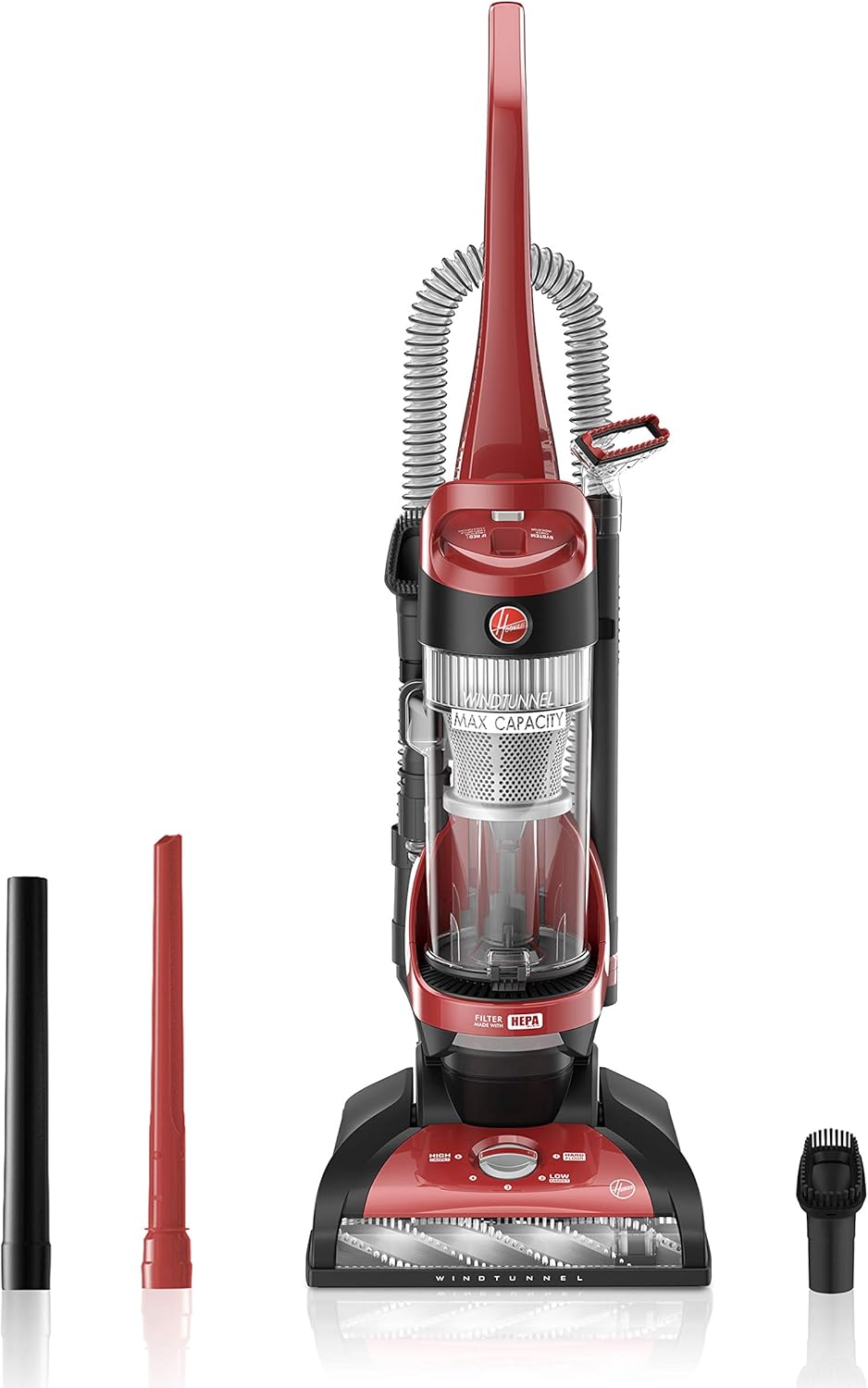 Red Upright Vacuum Cleaner with HEPA Media Filtration V22296