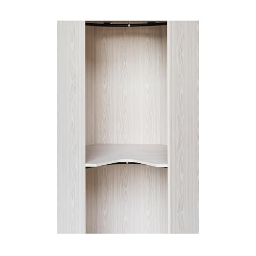 Gray Corner Wood Wardrobe E12658