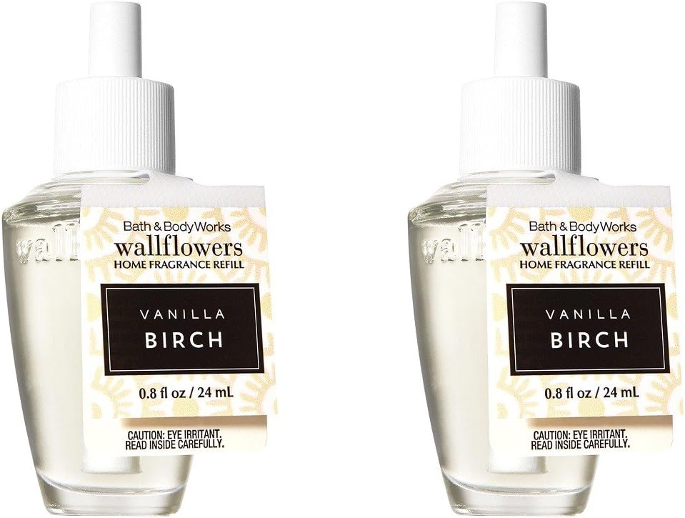 Set of 2 Vanilla Birch Wallflower Refill Fragrance Bulbs X16651