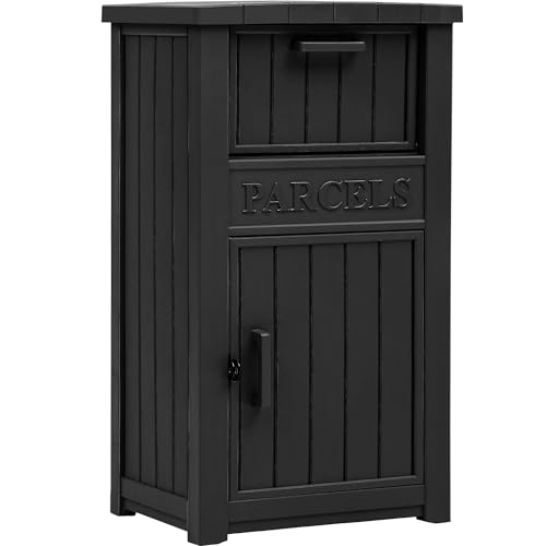 Brown Double-Wall Resin Outdoor Storage Box G69681