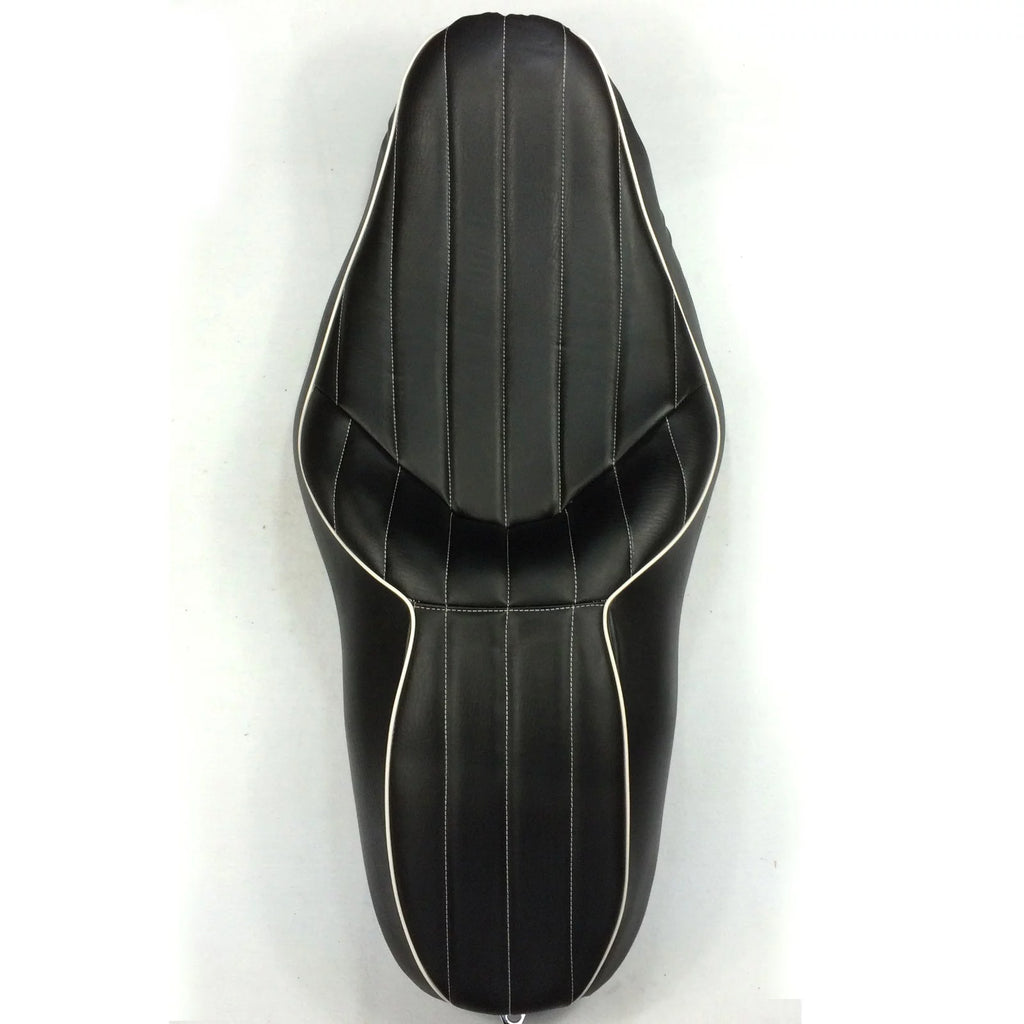 Black Leather Motorcycle Seat D62480