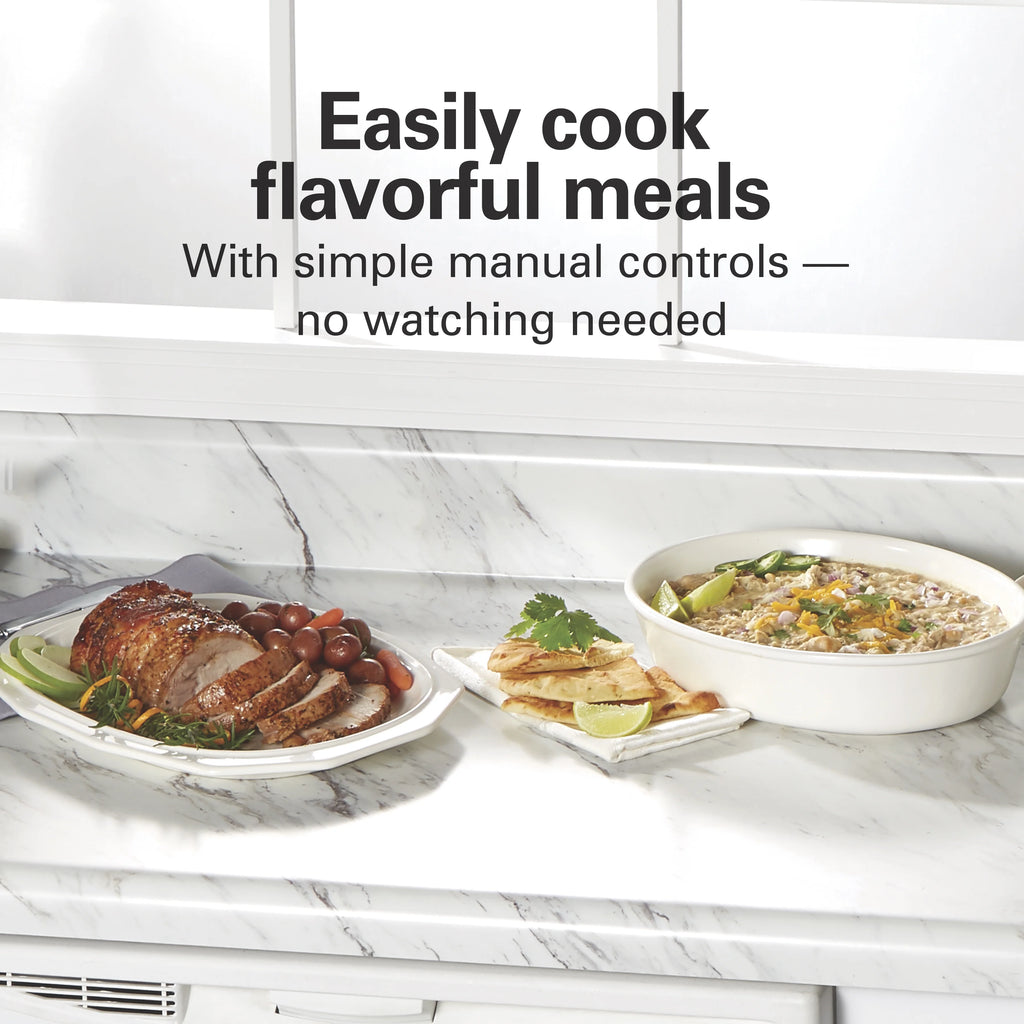 8 Quart Black Slow Cooker F105