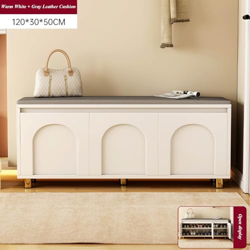 Shoe Bench with Cushion Storage Bench N2045