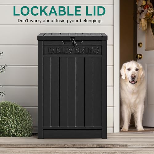 Brown Double-Wall Resin Outdoor Storage Box G69681