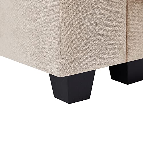 L-Shape Feather Filled Sectional Sofa with Reversible Chaise X74343