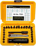 24 Piece Screwdriver Set with Phillips, Hex, Slotted Bits and Mini Ratchet I744