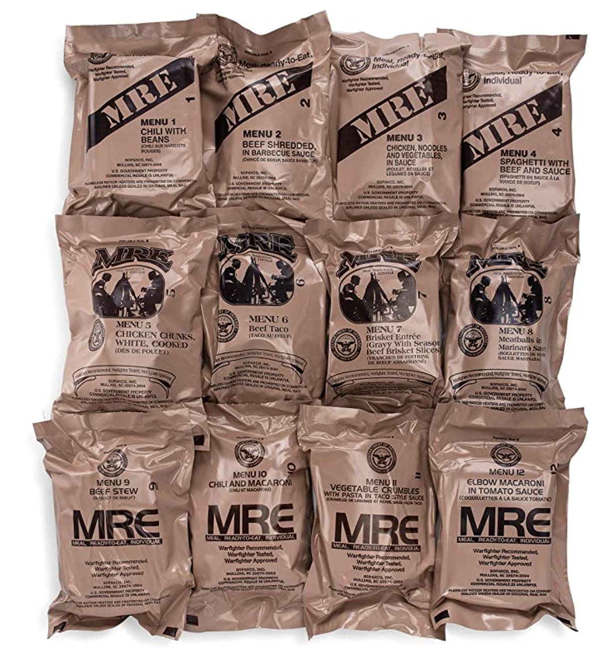24ct MRE Meals Ready to Eat X214