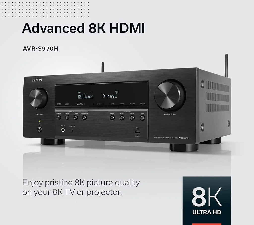 Restored 7.2 Channel 8K AV Home Theater Receiver N396