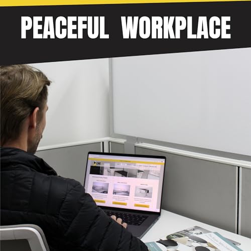 White 12" x 48" Polycarbonate Desk Privacy Panel B34892