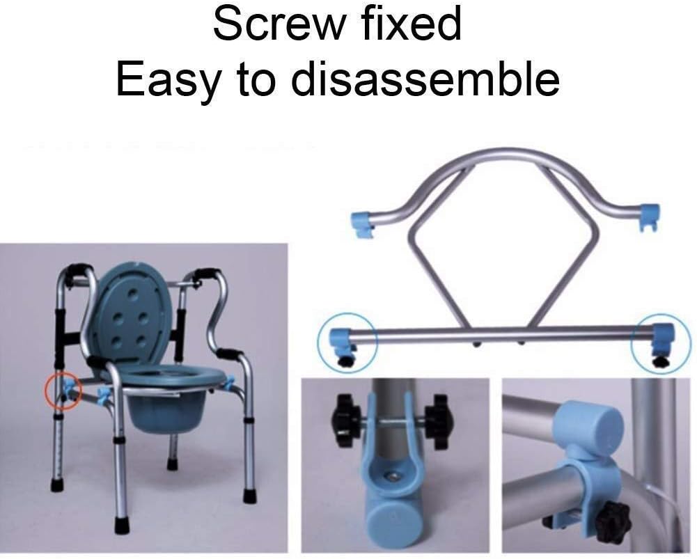 Adjustable Height Aluminum Commode Chair G8075