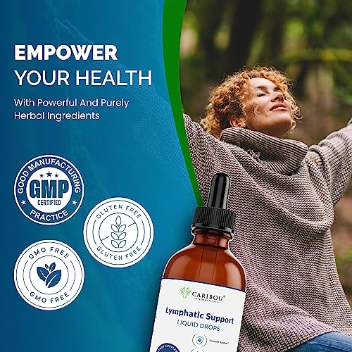 Lymphatic Drainage Drops with Elderberry and Echinacea, 60 Servings - 4oz X173052