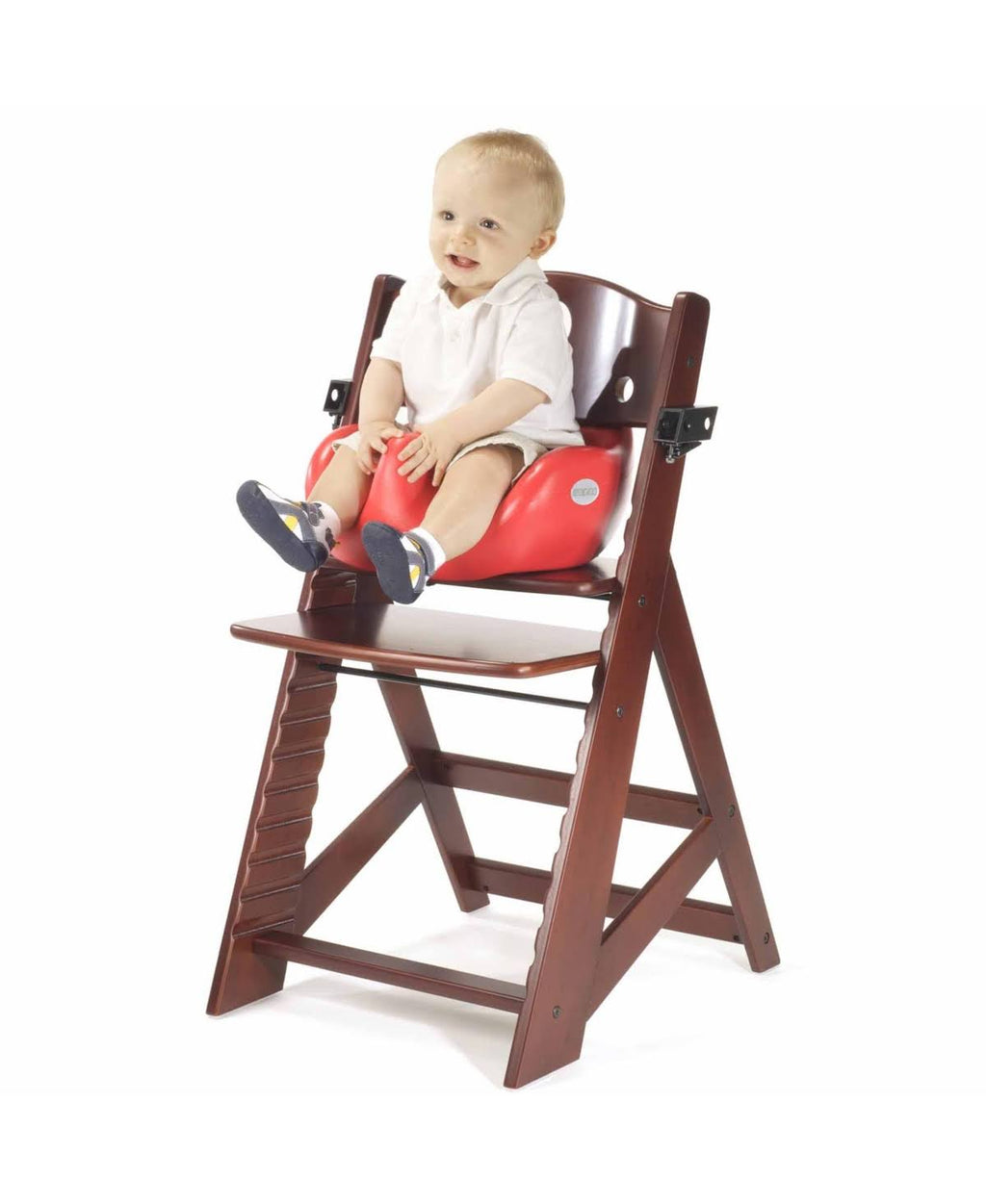 Height Right High Chair Espresso with Infant Insert and Tray N17281