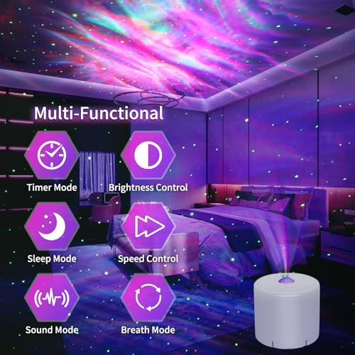 Laser Christmas Projector Lights Outdoor, Red and Green Stars, IP65 Waterproof C64831