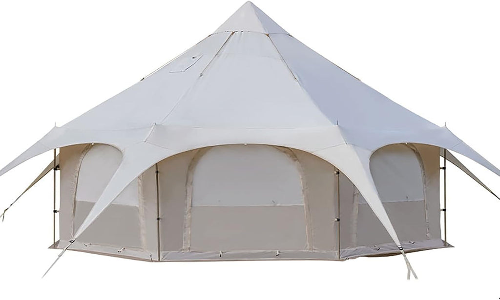 Beige 4 Season Cotton Canvas Bell Tent 8-10 Person G3772