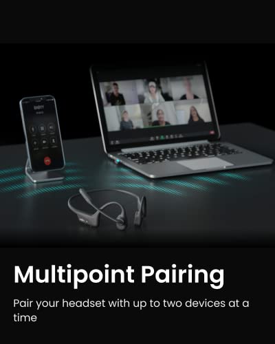 Bone Conduction Bluetooth Stereo Computer Headset with Boom Mic A964