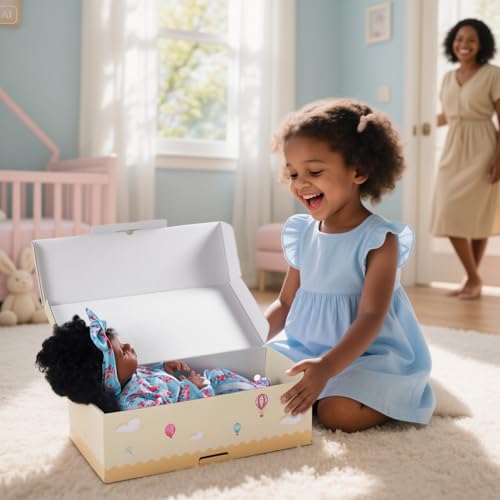 18-Inch Realistic Reborn Baby Doll with Clothes and Toy E578