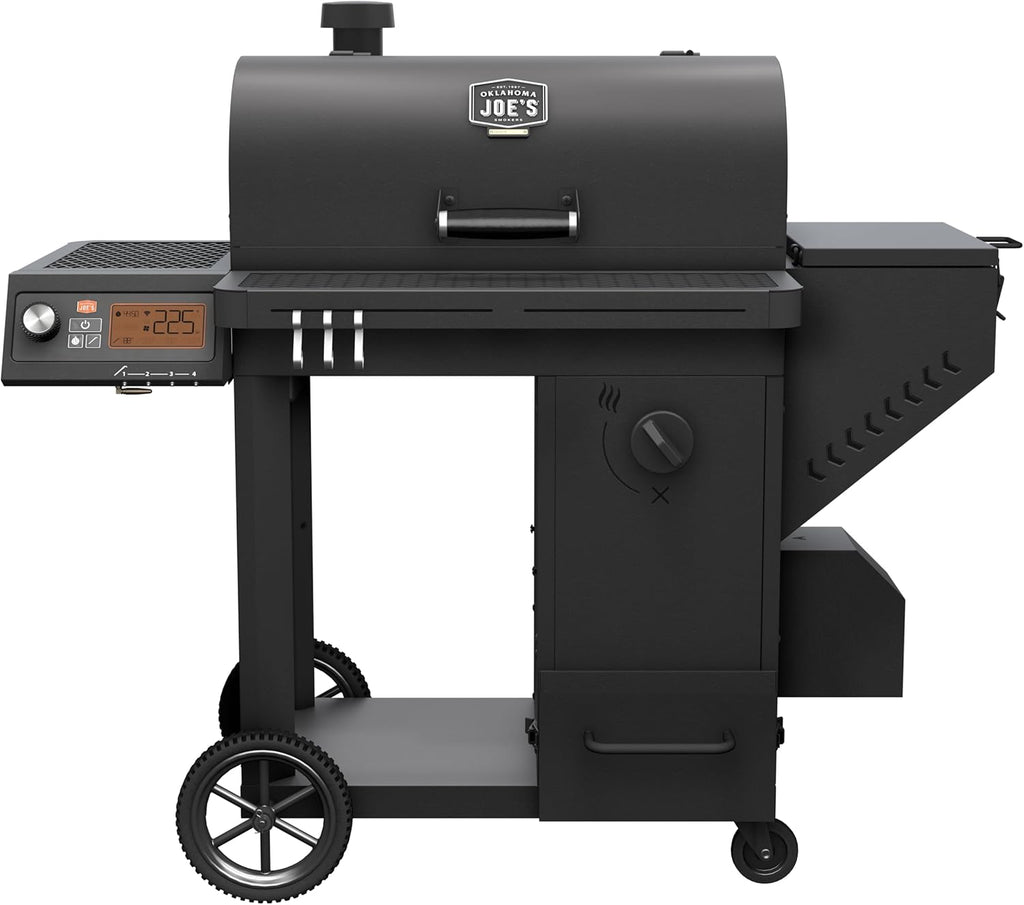 Black Steel Charcoal Smoker and Grill L839706