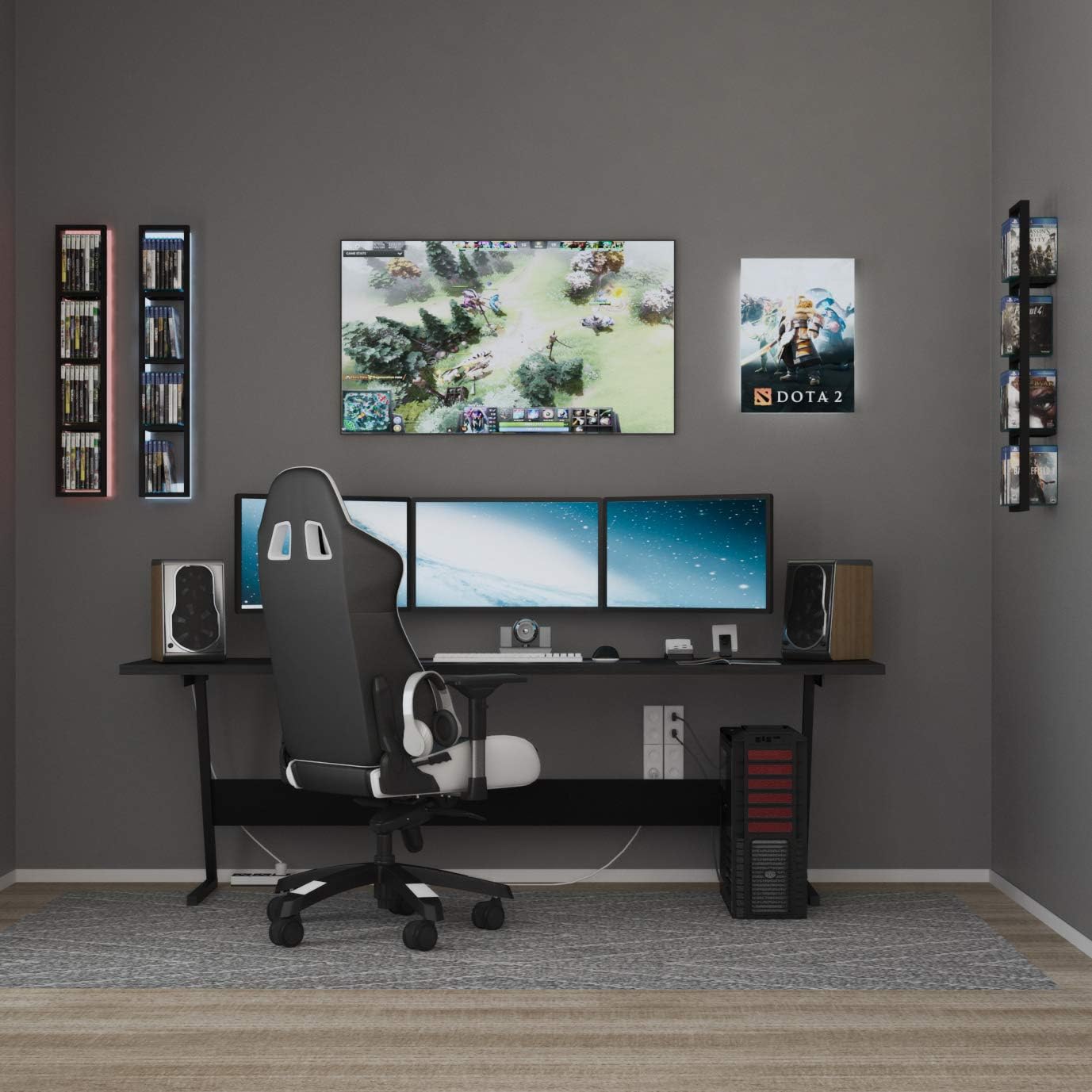 Black Floating Shelves Set of 3 I22208
