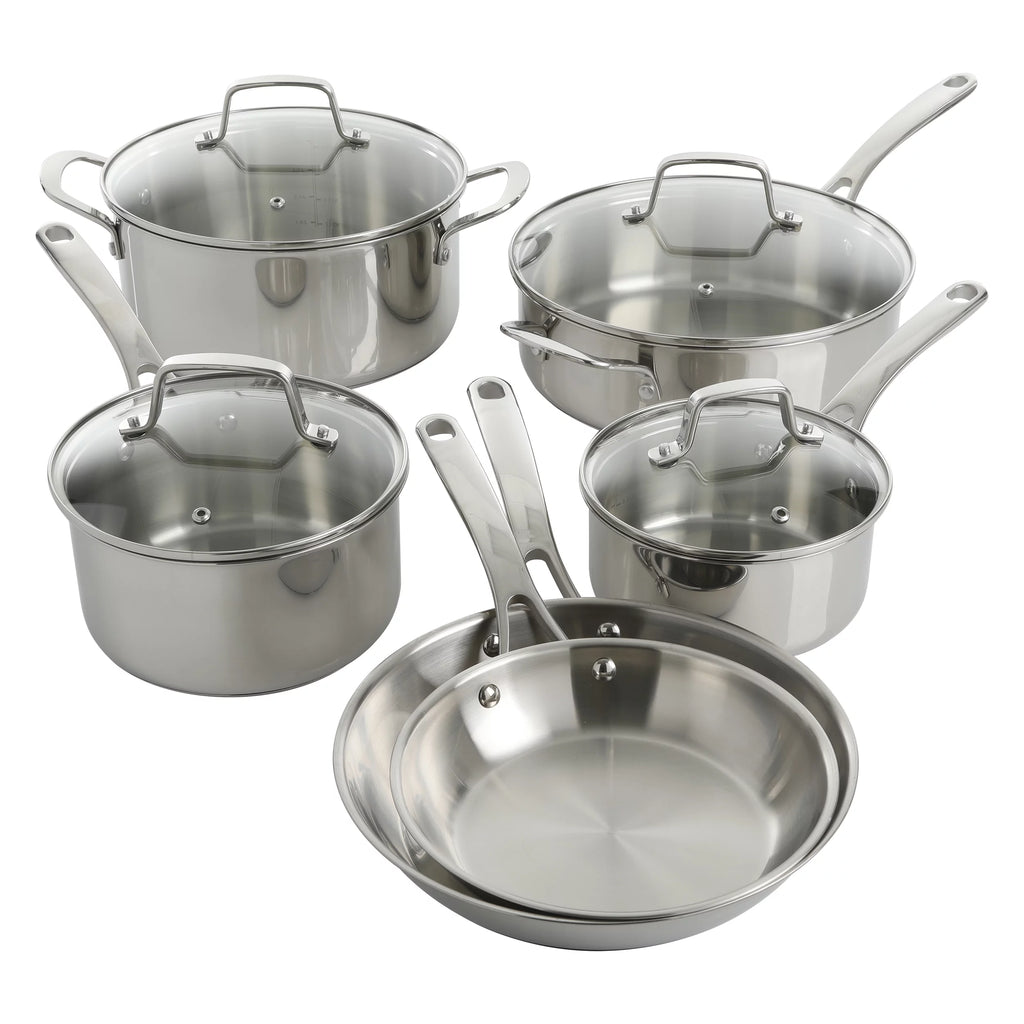 10pc Stainless Steel Cookware Set S714