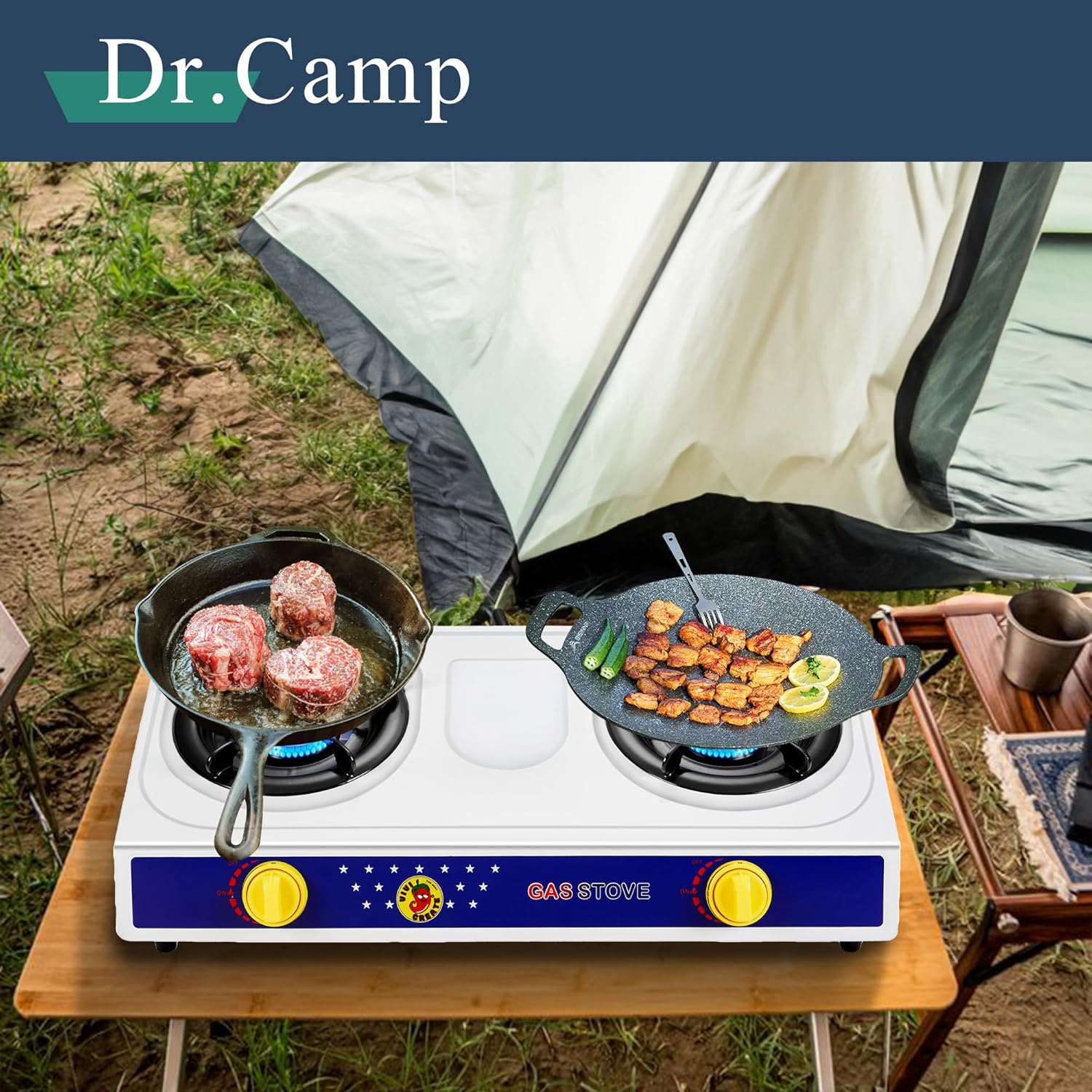 2 Burner Camping Stove K9347