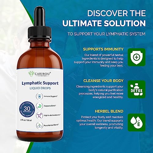 Lymphatic Drainage Drops with Elderberry and Echinacea, 60 Servings - 4oz X173052