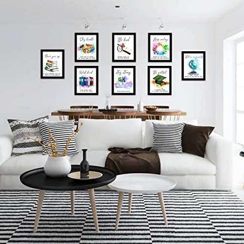 8 X10 Unframed Motivational Wall Art Poster, Set of 8 D151138