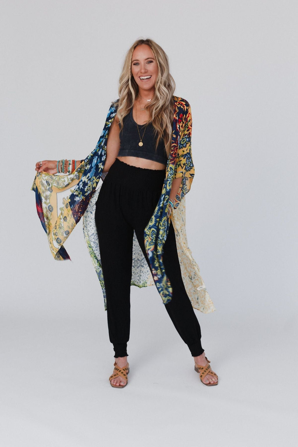 Dakota Patterned Kimono - Multi