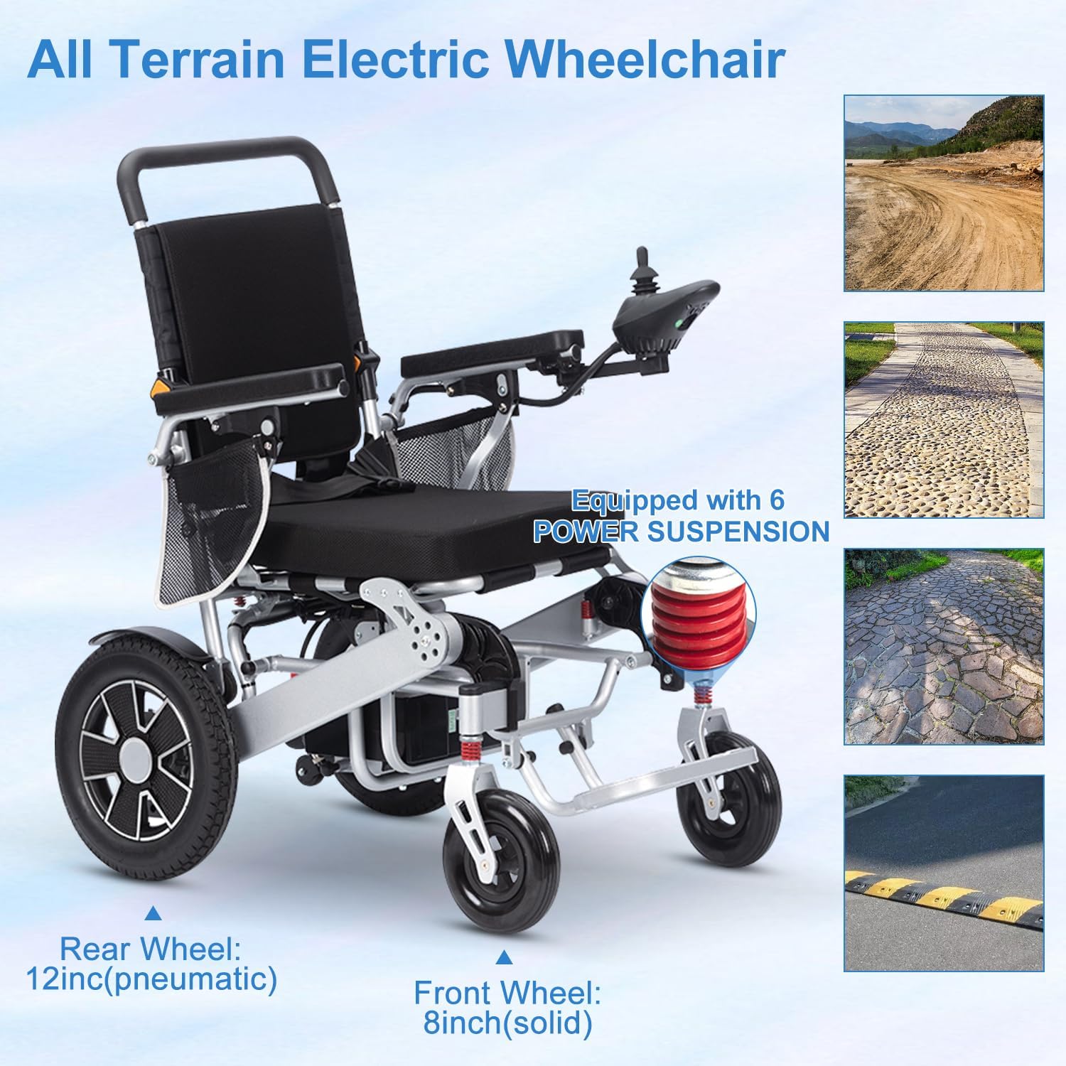 Lightweight Foldable Electric Wheelchair B55326