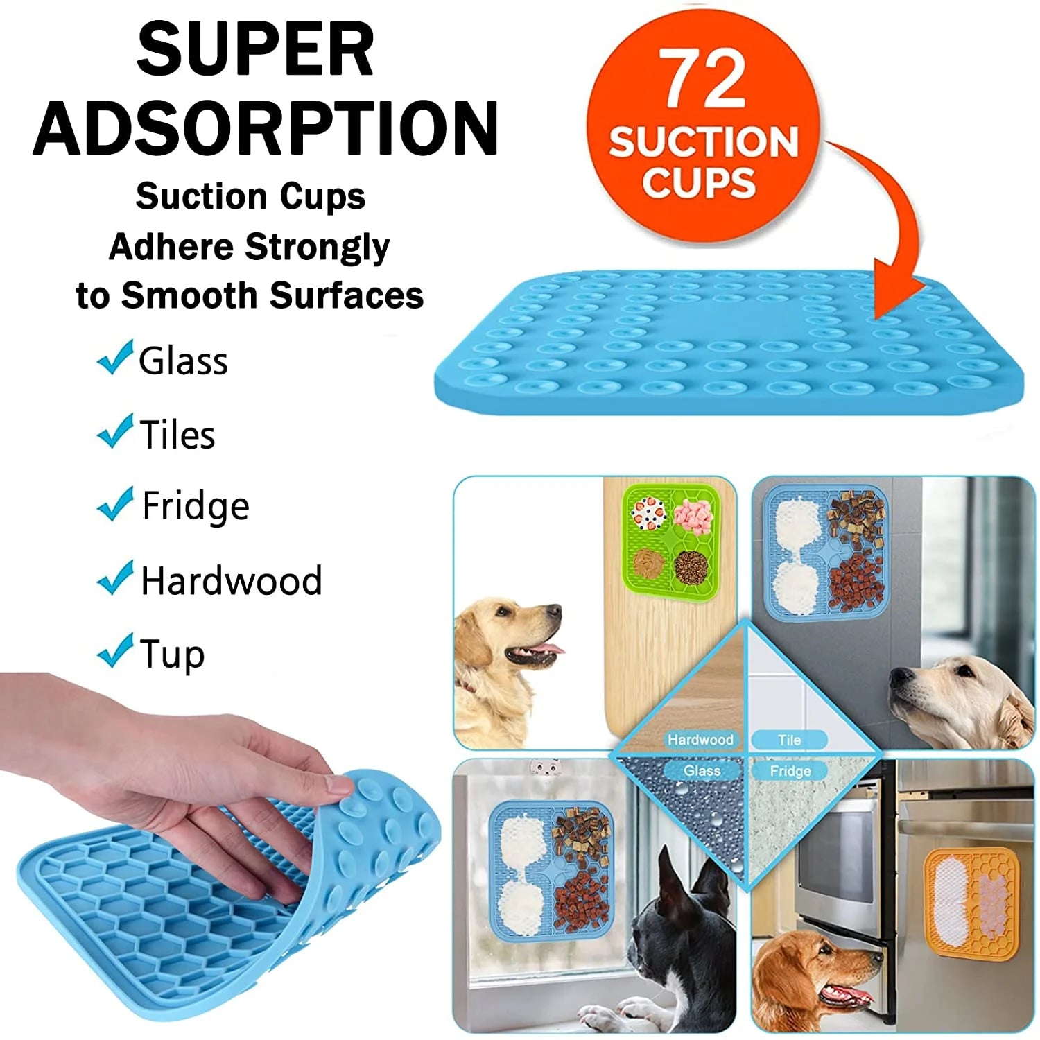 3 Pcs Large Licking Mat for Dogs G7043