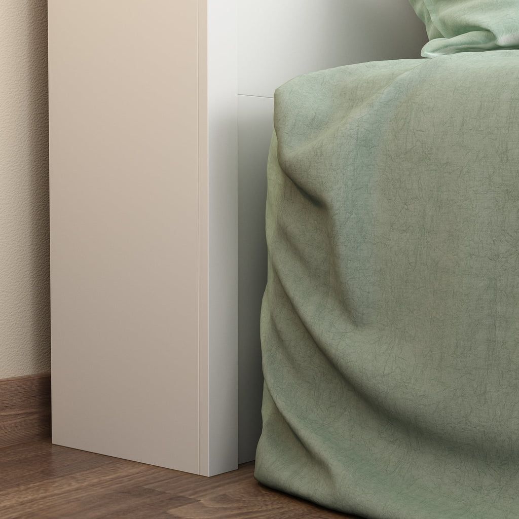 65"W Wooden Bookcase Headboard With Light T386