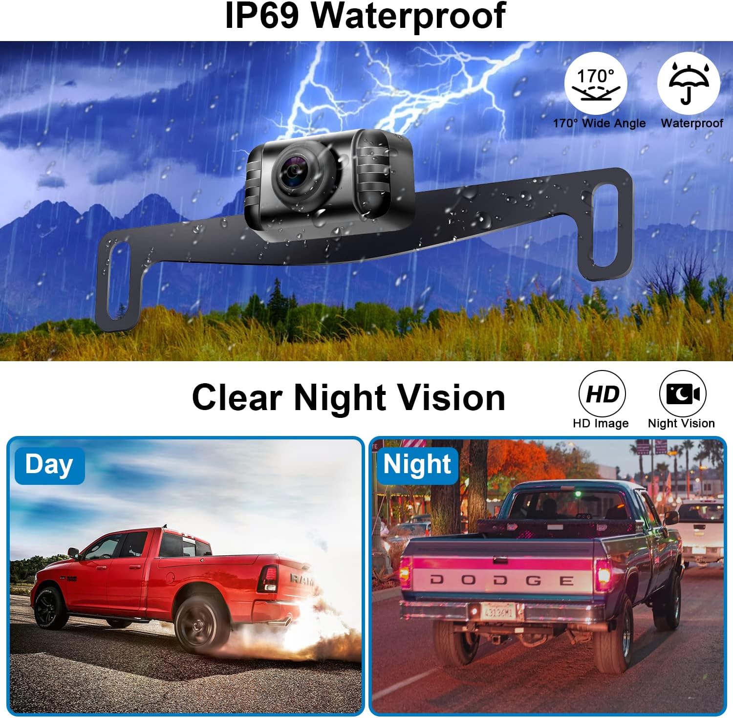 5'' Monitor HD 1080P Bluetooth Rear View Camera K3095