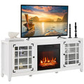 58 Inch TV Console with Electric Fireplace Insert H137