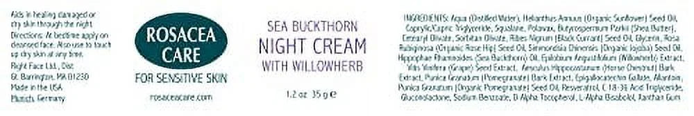 Nourishing Night Cream for Rosacea Skin (1.2 Oz) V3309