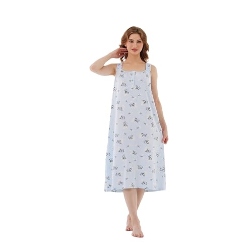 100% Cotton Sleeveless Nightgown S96953