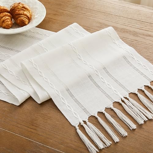 Charcoal 13x72 Inch Cotton Linen Table Runner X533424